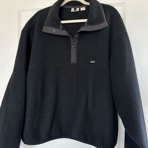 Vintage Woolrich Polartec Snap Fleece Pullover Jacket Black Men’s 2XL